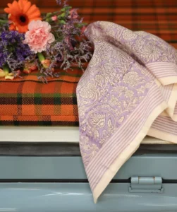 FOULARD ANJALI LILAS – Image 6