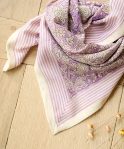 FOULARD ANJALI LILAS – Image 5