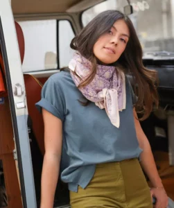 FOULARD ANJALI LILAS – Image 3