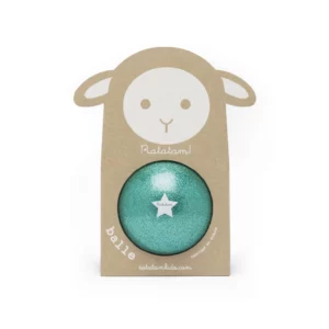 Ballon mouton pailleté 10 cm – Vert