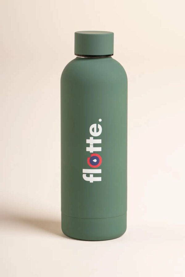 BOUTEILLE ISOTHERME EN INOX - Kaki