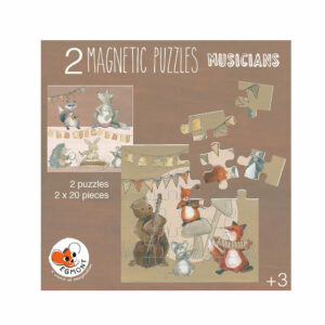2 PUZZLES MAGNETIQUES FAMILLES MUSICIEN