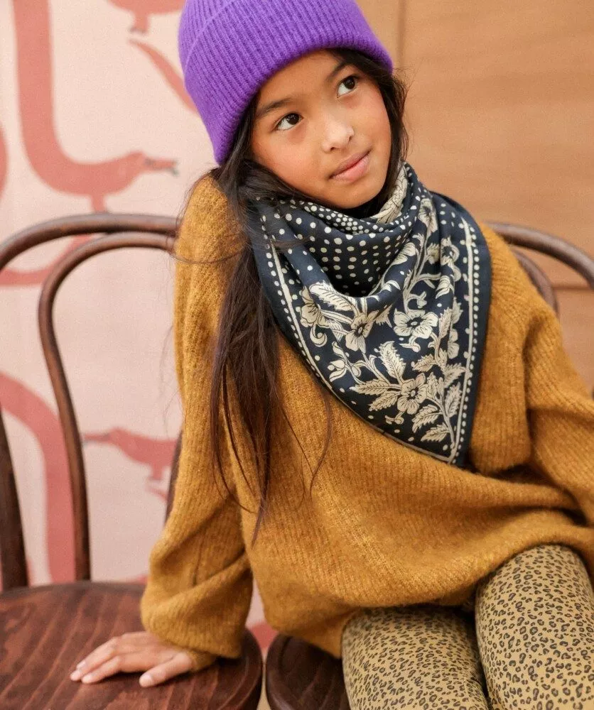 FOULARD GRAND FORMAT Hindi Bandana Encre – Image 2