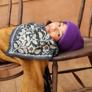 FOULARD GRAND FORMAT Hindi Bandana Encre