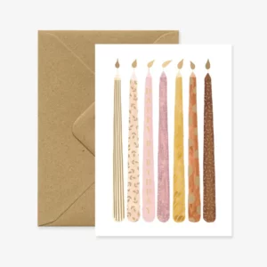 CARTE  ANNIVERSAIRE BOUGIES