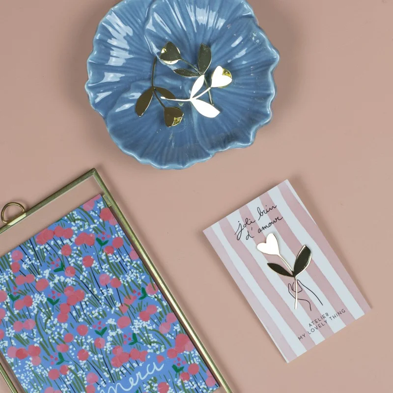 Pin’s Joli Brin D’Amour En Laiton – Image 2
