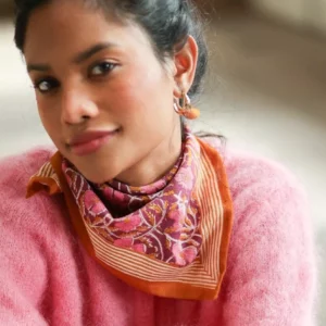 FOULARD  PETIT FORMAT PIA PRUNE