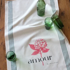 TORCHON SERIGRAPHIE AMOUR