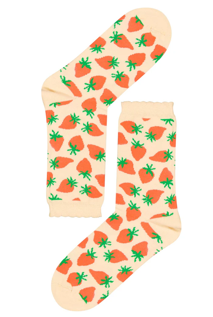 CHAUSSETTES COTON BIO STRAWBERRY