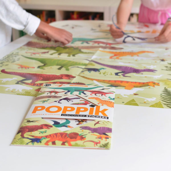 POSTER DINOSAURES + 32 STICKERS DINOSAURES (5-12 ANS) – Image 3