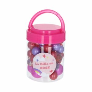 Boîte de 54 billes La bille en rose