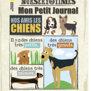 LIVRE BÉBÉ EN TISSU MES AMIS LES CHIENS (DÈS 3 MOIS)