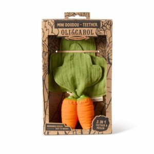 Cathy the Carrot Mini Doudou-Anneau Dentition Bébé