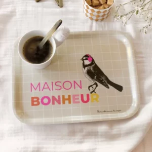 PLATEAU EN BOIS - MAISON BONHEUR