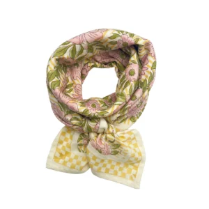 Grand foulard - OSCAR - Pivoine Jaune