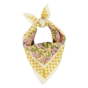 Petit foulard - OSCAR - Pivoine Jaune