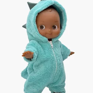 MINI PANCHA "ARSENE " COMBINAISON DINOSAURE VERT