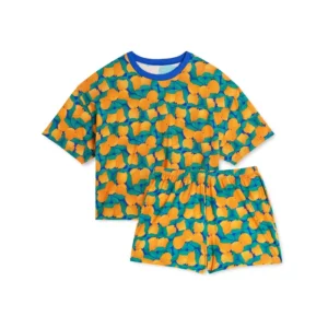 PYJAMA COTON BIO - TANGERINE