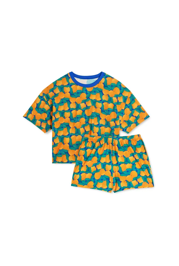 PYJAMA COTON BIO - TANGERINE
