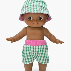 MINI PANCHA "ARSENE "  TENUE VICHY VERTE