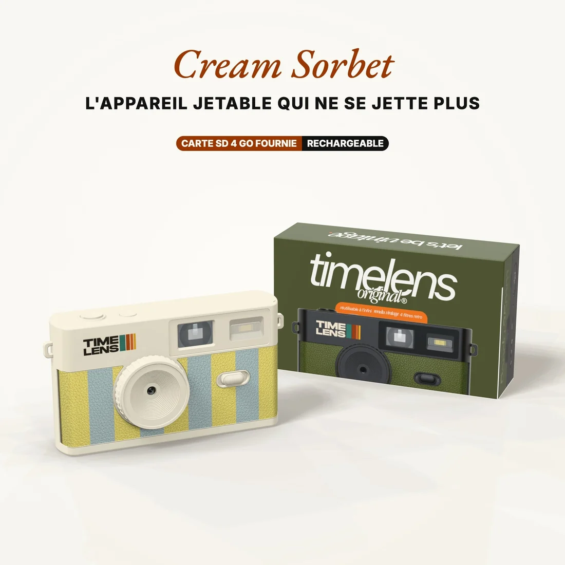 APPAREIL PHOTO TIMELENS® CREAM SORBET – Image 3