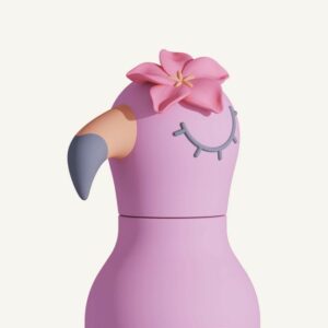 GOURDE en inox -  FLAMANT ROSE